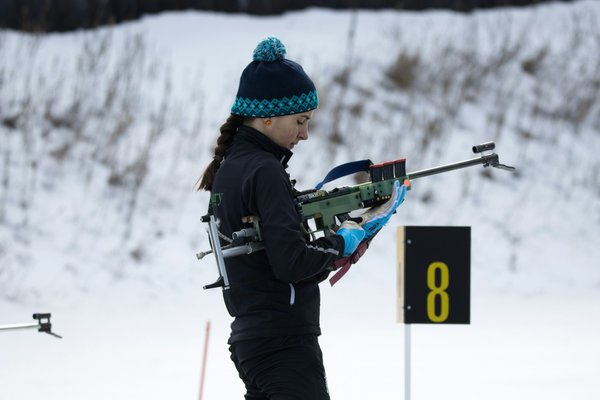 What specific mental exercises can help biathletes improve their shooting accuracy?